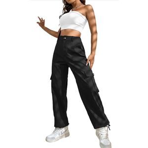 NEW Cargo Pants High Waisted Tactical Streetwear S 27/28